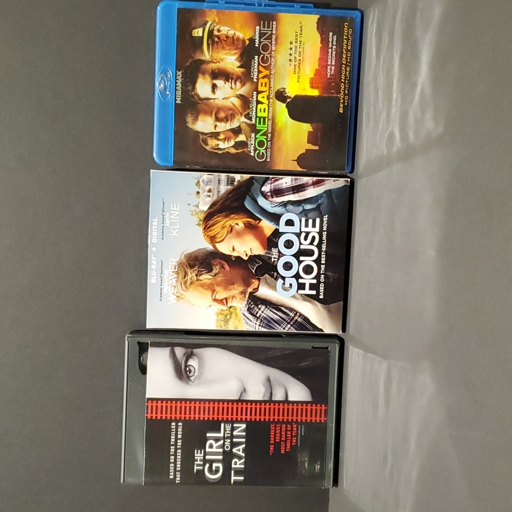 Dvds, all dramas & rated R. 2 Bluray, 1 Digital HD.